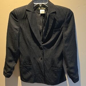 Evan Picone Navy Pinstripe Blazer